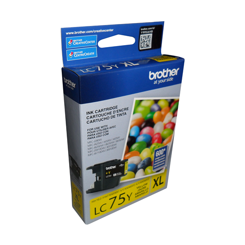 Brother LC75YS Innobella Yellow Ink Cartridge, High Yield (XL Series)
