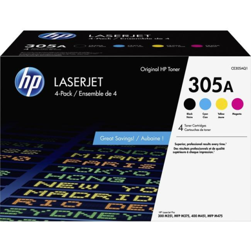 HP 305A CMYK Quad LaserJet Toner Crtg