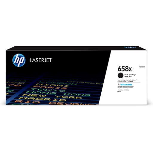 HP 658X Black LaserJet Toner Cartridge