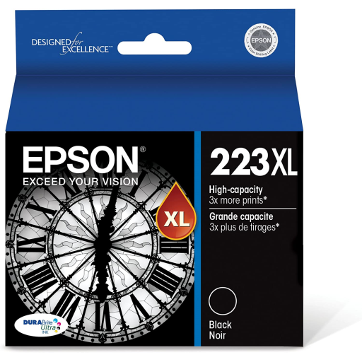 T223XL120 Epson 223 Durabrite Ultra Mono XL Black Original Ink Cartridge