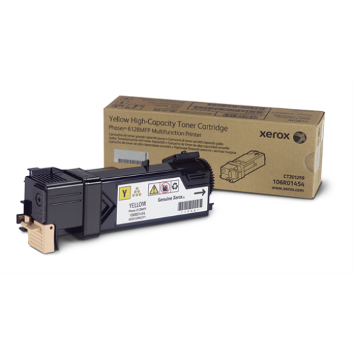 106R01454 Yellow Toner Cartridge, Phaser 6128MFP