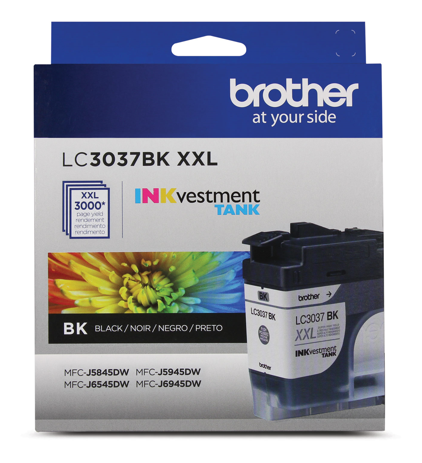 Brother LC3037BKS Genuine Super High-Yield Black INKvestment Tank Ink Cartridge