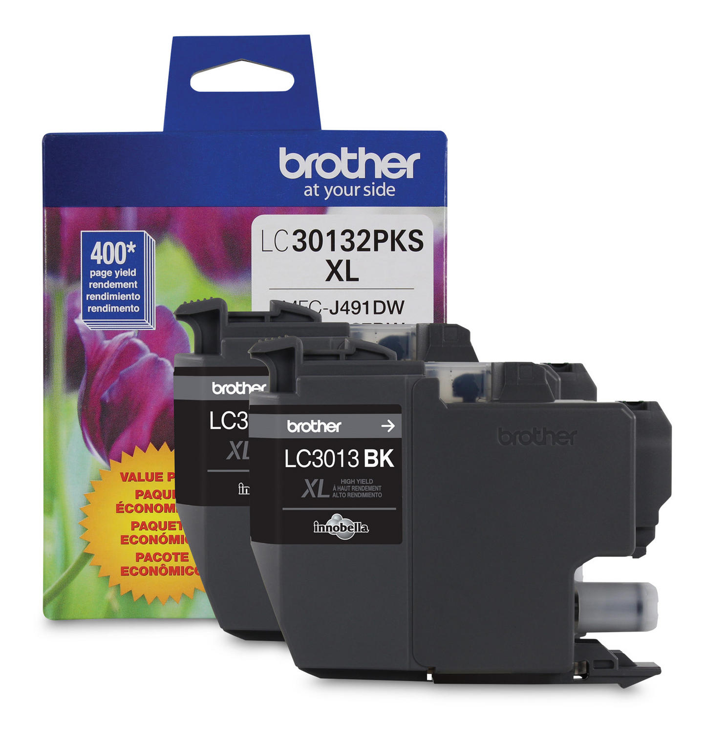 Brother Genuine LC30132PKS 2-Pack High-yield Black Ink Cartridge