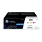 HP 202A CYM Original LJ Toner Cartridges