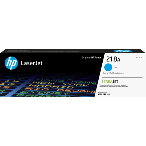 HP 218A Cyan Original LaserJet Toner Cartridge