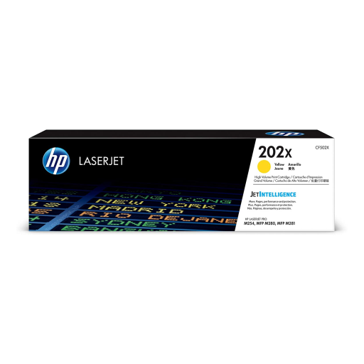 HP 202X Yellow LaserJet Toner Cartridge