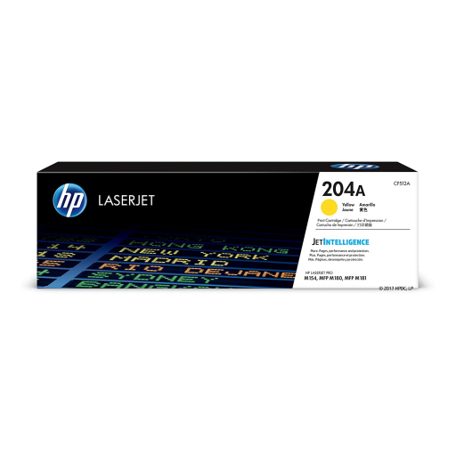 HP 204A Yellow LaserJet Toner Cartridge