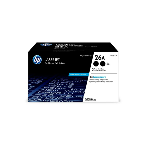 HP 26A Black Dual LaserJet Toner Crtg