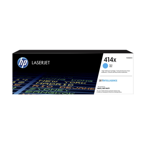 HP 414X (W2021X) Cyan High Yield Original Toner Cartridge