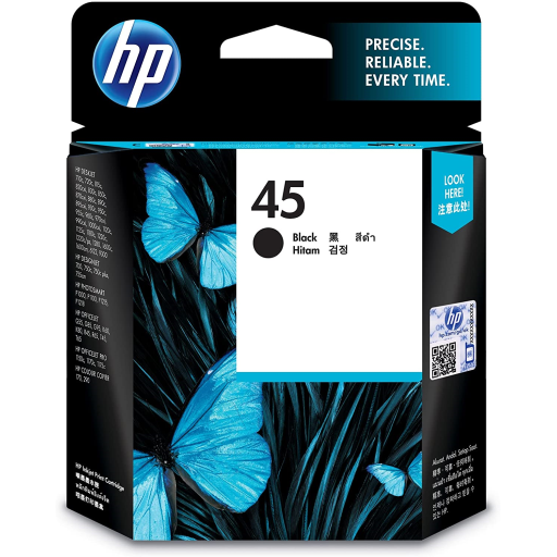 HP Inkjet Crtg 45A Black Large NAM