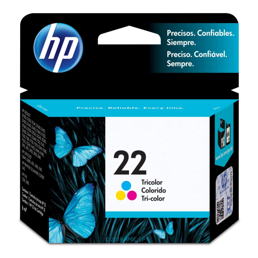 HP 22 Tricolor US Inkjet Print Cartridge