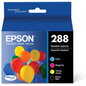 T288120BCS Epson 288 BCombo Black and Color Original Ink Cartridge