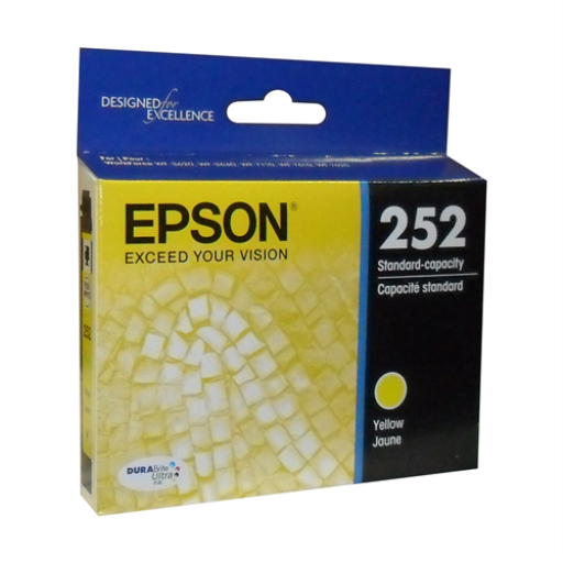 Epson 252 Yellow Ink Cartridge, Standard Capacity (T252420)