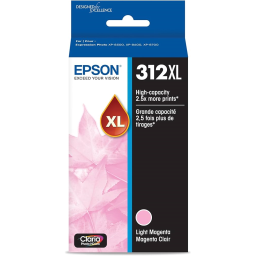 T312XL620 Epson 312XL Claria XL High Capacity Light Magenta Original Ink Cartridge