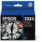 T223XL120 Epson 223 Durabrite Ultra Mono XL Black Original Ink Cartridge