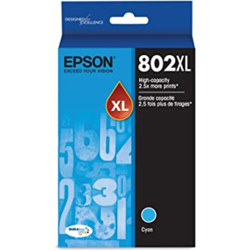 T802XL220-S Epson 802XL HC Cyan Original Ink Cartridge