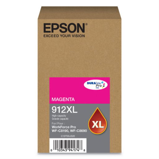 Epson T912XL320, Magenta Ink Cartridge,High-capacity