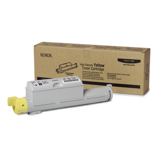 106R01220 Yellow High Capacity Toner Cartridge, Phaser 6360
