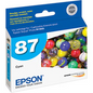 T087220 Epson 87 Cyan Original Ink Cartridge
