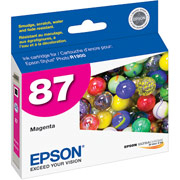 EPSON T087 ULTRACHROME HighGloss 2 Magenta Ink Cartridge / Stylus Photo R1900