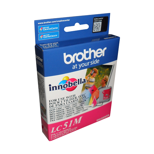 Brother LC51MS Innobella  Magenta Ink Cartridge, Standard Yield