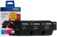 Brother LC713PKS 3-Pack of Innobella  Colour Ink Cartridges (1 each of Cyan, Magenta, Yellow), Standard Yield