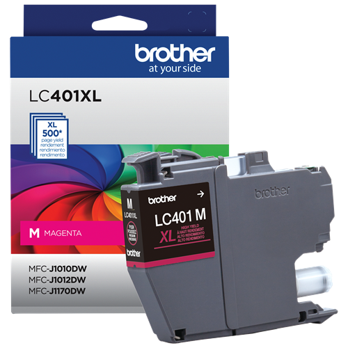 Brother Genuine LC401XLMS High-Yield Magenta Ink Cartridge