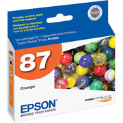 EPSON T087 ULTRACHROME HighGloss 2 Orange Ink Cartridge / Stylus Photo R1900