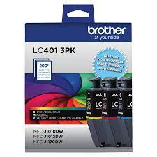 Brother Genuine LC4013PKS Standard-Yield Colour Ink Cartridge 3-Pack