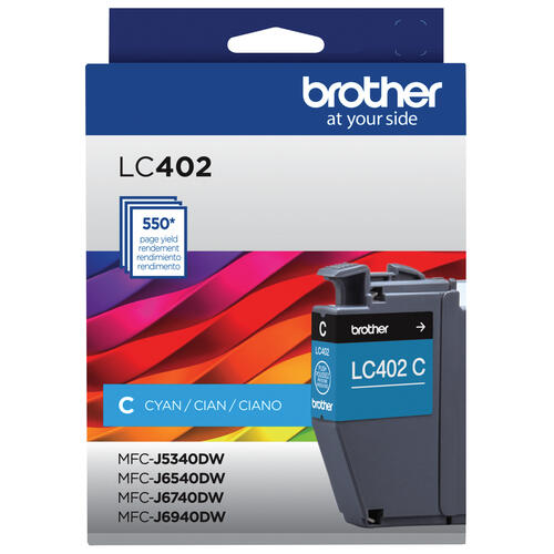 Brother Genuine LC402CS Standard Yield Cyan Ink Cart
