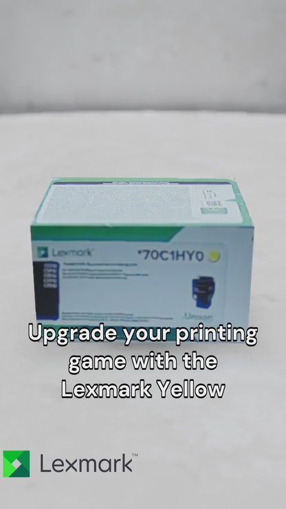 Lexmark CS310, CS/CX410, 510 Yellow Return Programme 3K Toner Cartridge Part no.: 70C1HY0
