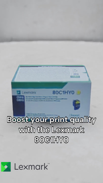 80C1HY0 Lexmark CX410,510 Yellow Return Program 3K Toner Cartridge