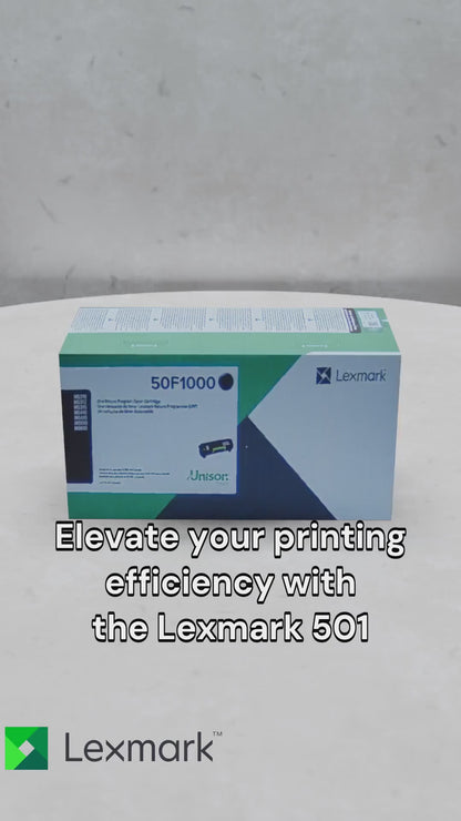 501 Return Program Toner Cartridge Part no.: 50F1000