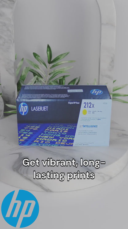 HP 212X High Yield Yellow Original LaserJet Toner Cartridge