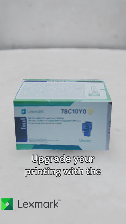 Lexmark CS/CX421, 52x, 62x Yellow Return Programme 1.4K Toner Cartridge Part no.: 78C10Y0